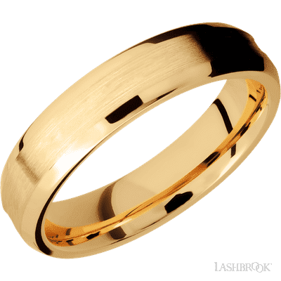 14K Yellow Gold with Satin , Satin Finish