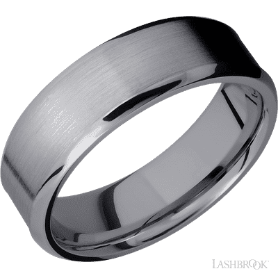 Tantalum with Bead , Bead Finish Custom Wedding Band