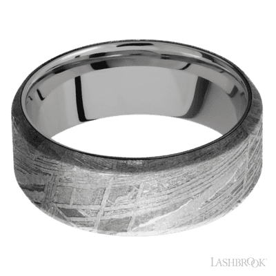 Meteorite with None Finish and Titanium - view 3