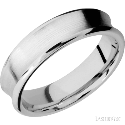 14K White Gold with Satin , Polish Finish