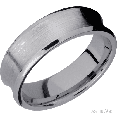 Tantalum with Hammer , Polish Finish and Dinosaur Bone Black Inlay and Black Sleeve