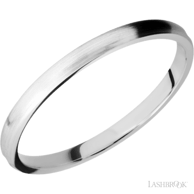 14K White Gold with Satin Finish