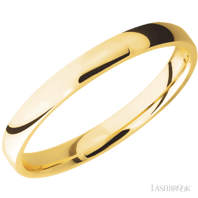 18K Yellow Gold with Polish Finish and Dinosaur Bone Red Inlay
