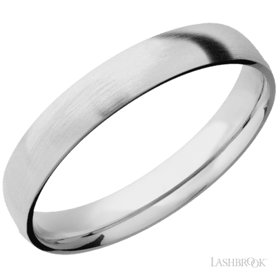 14K White Gold with Hammer Finish