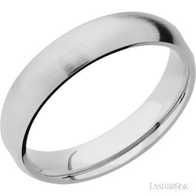 Cobalt Chrome with Treebark3 , Polish Finish and 14K Yellow Gold Inlay Custom Wedding Band
