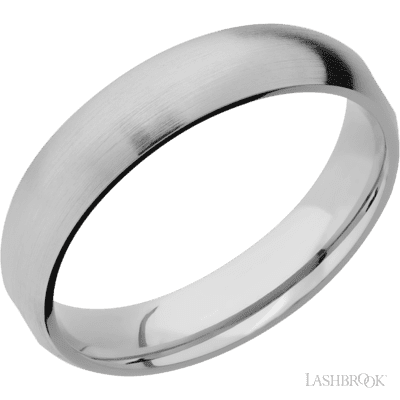 Titanium with Satin Finish and 14K Yellow Gold Inlay Custom Wedding Band
