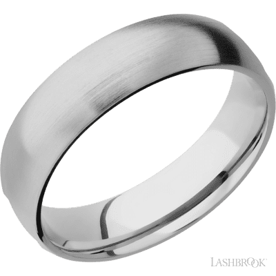 Cobalt Chrome with Polish Finish Custom Wedding Band
