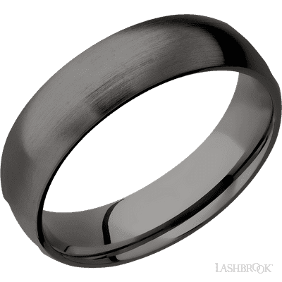 Tantalum Noir with Polish Finish and 14K White Gold Inlay and 14K White Gold Sleeve