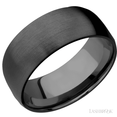 Zirconium with Polish Finish Custom Wedding Band