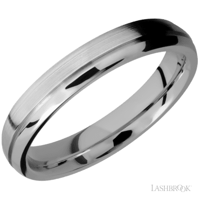 Titanium with Stone , Polish Finish and Forged Carbon Fiber Sleeve