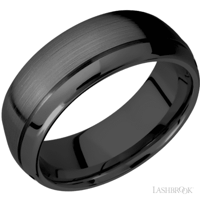 Zirconium with Satin , Polish Finish and Sky Blue Sleeve