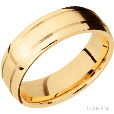 14K Yellow Gold with Polish , Bead Finish