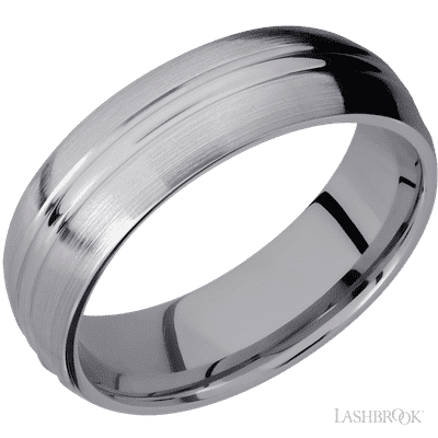 Tantalum with Polish , Satin Finish and Forged Carbon Fiber Sleeve