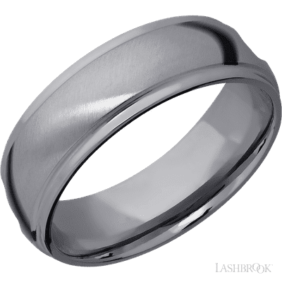 Tantalum with Satin , Polish Finish and King's Snow Inlay