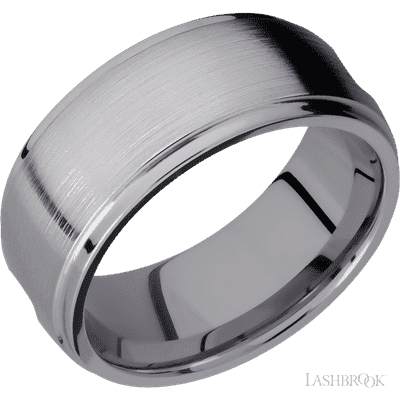 Tantalum with Satin , Polish Finish and Meteorite Inlay
