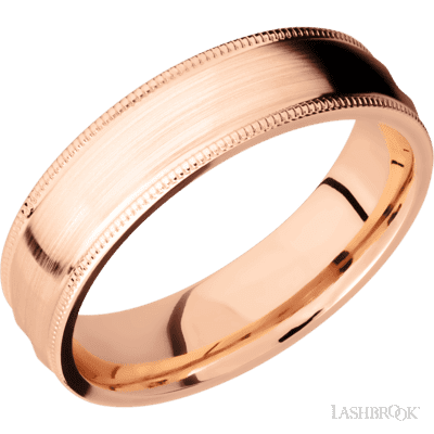 18K Rose Gold with Polish Finish