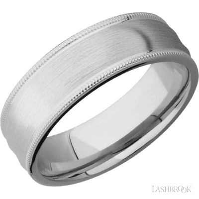 Titanium with Polish Finish and Carbon Fiber Inlay Custom Wedding Band