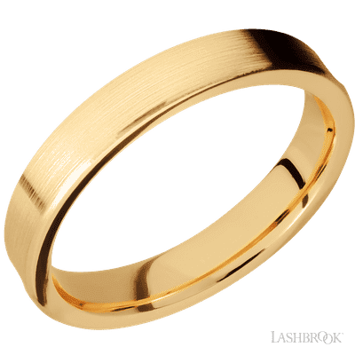 14K Yellow Gold with Satin Finish