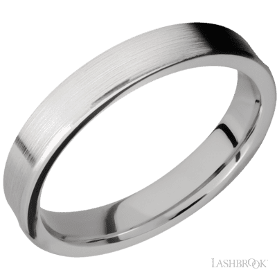 Cobalt Chrome with Satin Finish Custom Wedding Band