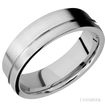10K White Gold with Treebark3 , Polish Finish