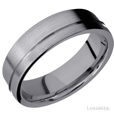 Tantalum with Satin , Polish Finish and 14K Yellow Gold Sleeve