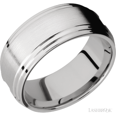 Cobalt Chrome with Polish Finish and Meteorite Inlay