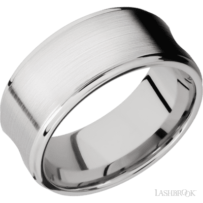 10K White Gold with Polish , Polish Finish and Sapele Inlay