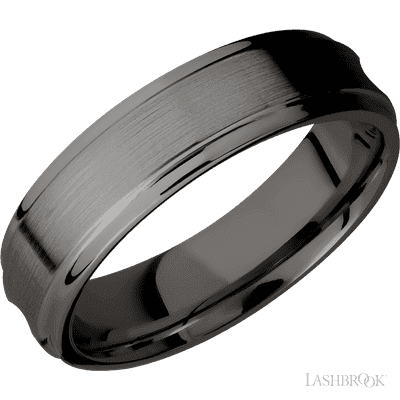 Tantalum Noir with Polish Finish and 14K White Gold Inlay