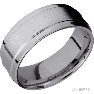 Tantalum with Polish Finish and Antler Inlay
