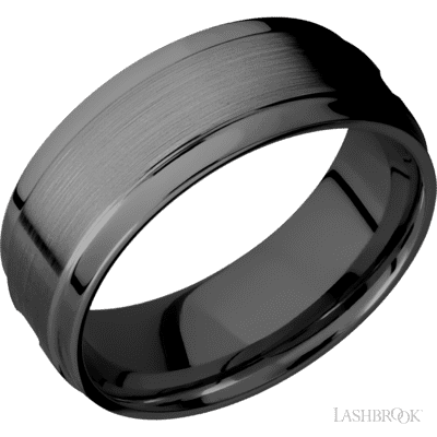 Zirconium with Satin , Polish Finish and Tantalum Sleeve