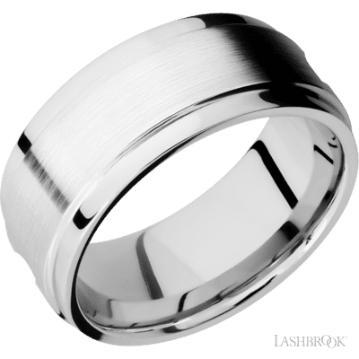14K White Gold with Polish Finish and King's Pink Inlay