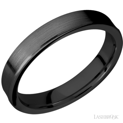 Zirconium with Satin Finish and 14K Rose Gold Sleeve