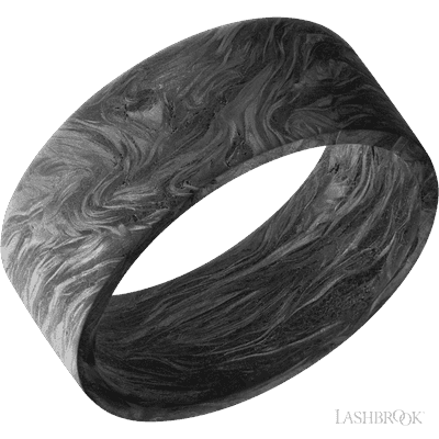 Forged Carbon Fiber and Titanium Sleeve Custom Wedding Band
