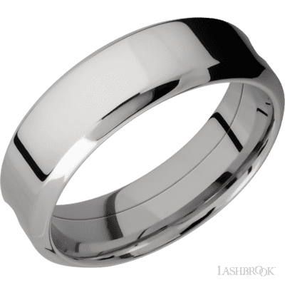Titanium with Polish Finish and Titanium Inlay and Bright Purple Sleeve