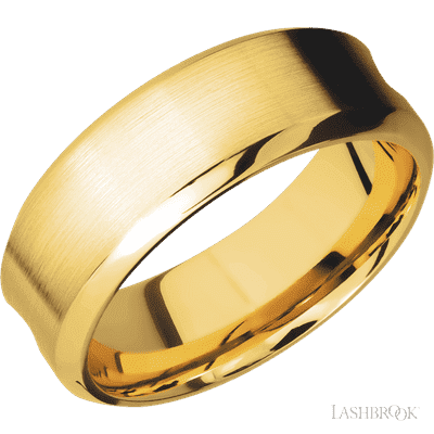 18K Yellow Gold with Hammer , Polish Finish