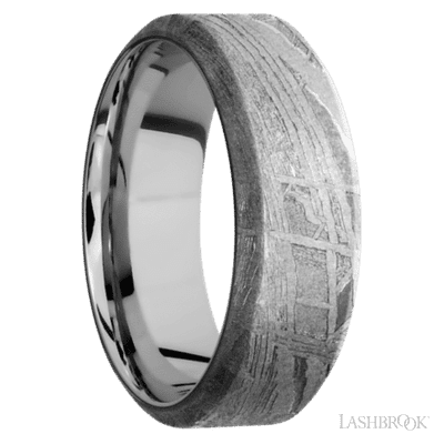 Meteorite with None Finish and Titanium - view 2