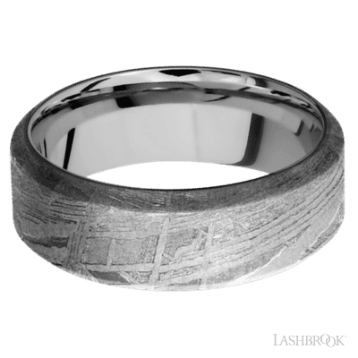 Meteorite with None Finish and Titanium - view 3