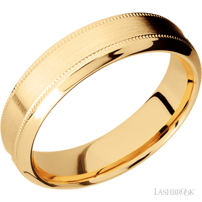 14K Yellow Gold with Crosssatin , Polish Finish