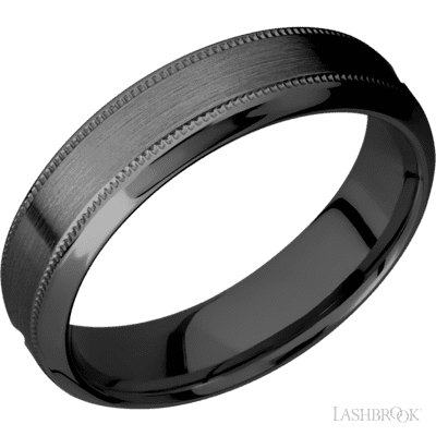 Zirconium with Satin , Polish Finish