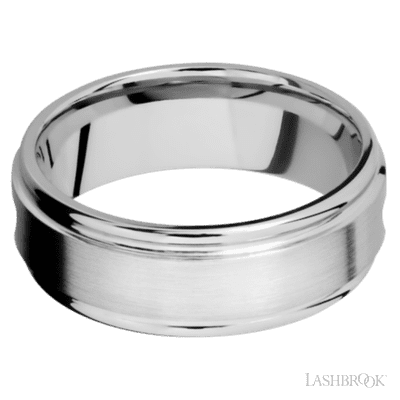 14K White Gold with Polish , Polish Finish - view 3