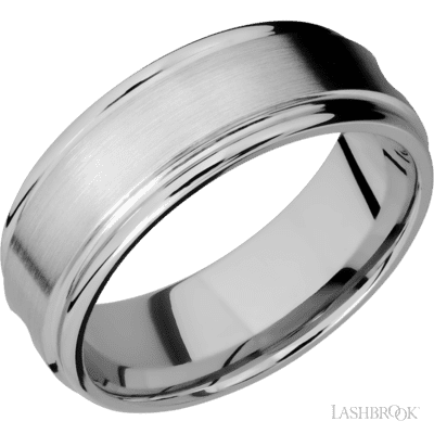 Titanium with Bead , Polish Finish and Flattwist Sleeve
