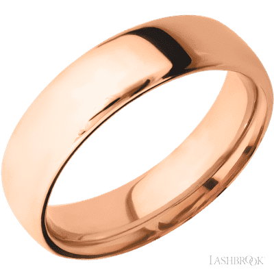 14K Rose Gold with Polish Finish